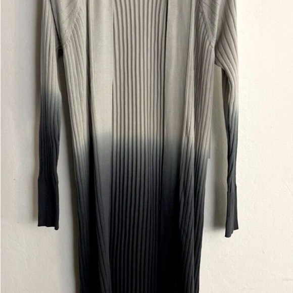 Anthropologie Burning Torch Sahara Ribbed Ombre Duster Open Long Cardigan XXS - Picture 3 of 9